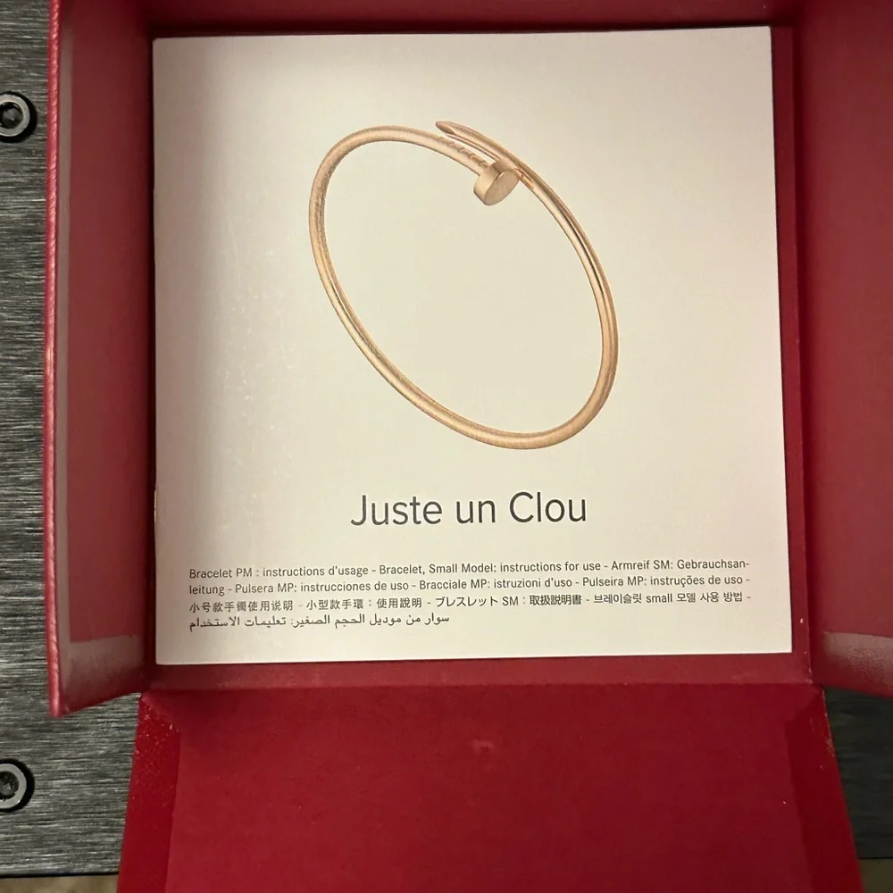 Cartier Juste Un Clou Yellow Gold with Diamonds Size 15 (SMALL MODEL) - Picture 9 of 12